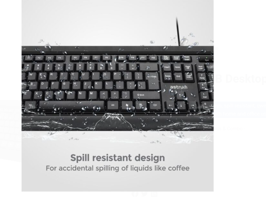 KB170 Wired USB Desktop Keyboard - Image 3