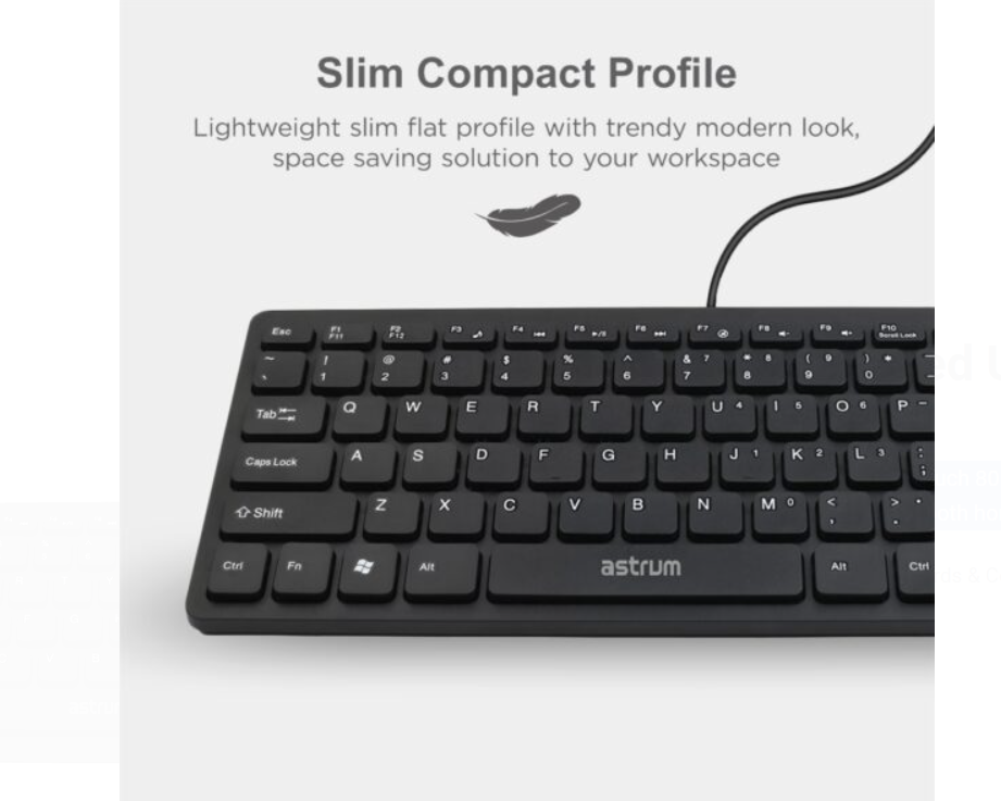 KB350 Mini Wired USB Keyboard - Image 3