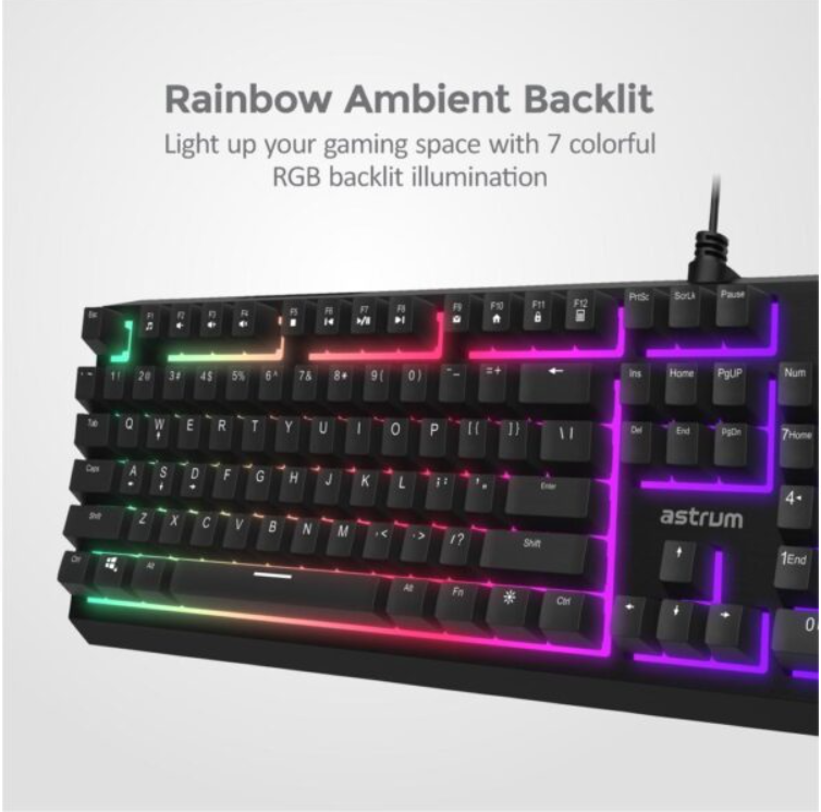 KM350 Backlit Wired Mechanical Gaming Keyboard - Image 5