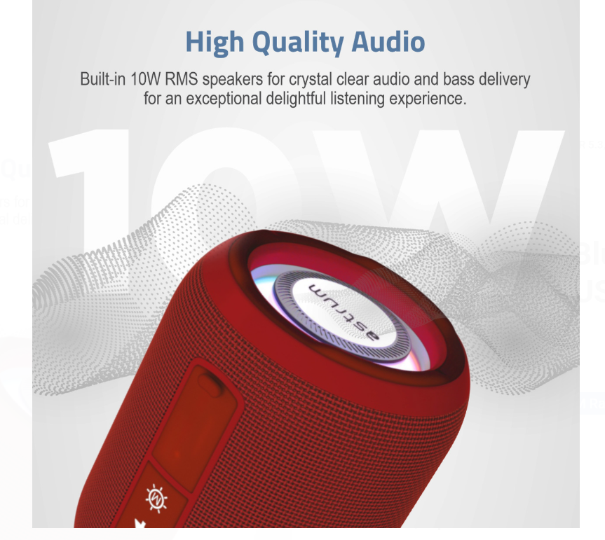 ASTRUM SP110 Portable Bluetooth Speaker 5.3, TF Card FM USB RGB Light TWS - Image 5
