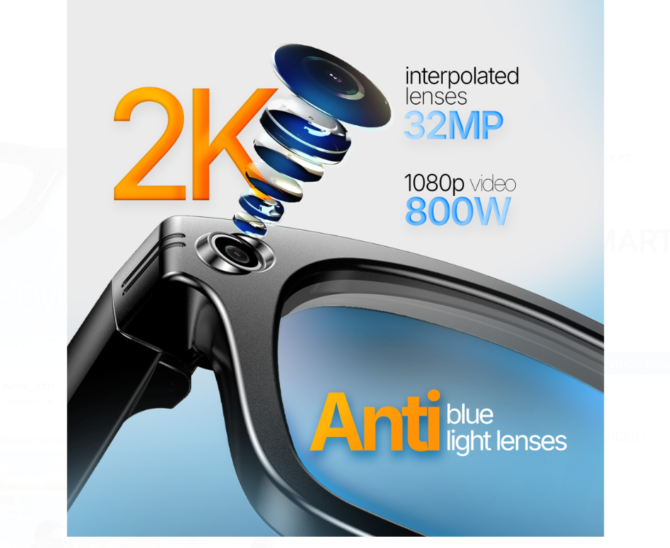 ASTRUM W600 SMART GLASSES AI CAM SPK BT - Image 3