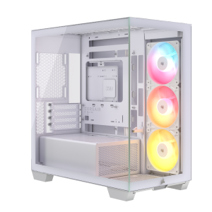 Corsair 2800X RS-R ARGB Micro-ATX PC Case – White