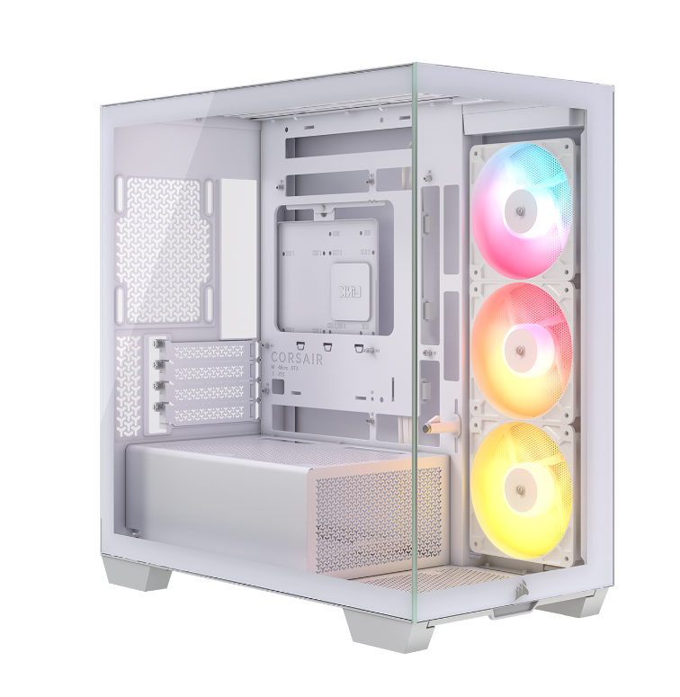 Corsair 2800X RS-R ARGB Micro-ATX PC Case – White