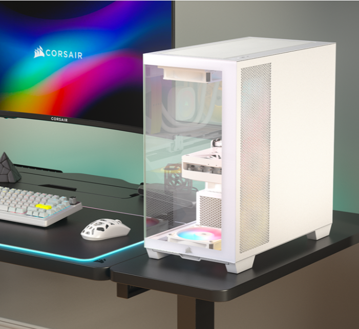 Corsair 2800X RS-R ARGB Micro-ATX PC Case – White - Image 3