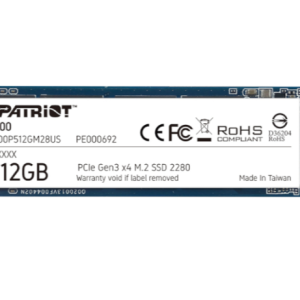 Patriot P300 512GB M.2 PCIe NVMe SSD