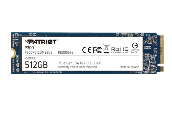 Patriot P300 512GB M.2 PCIe NVMe SSD