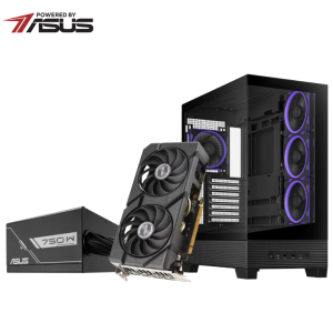 Asus UWM 2 Gaming Chassis/Graphics Card/Power Supply Combo (A31 PLUS | RX 7600 | PRIME 750W)