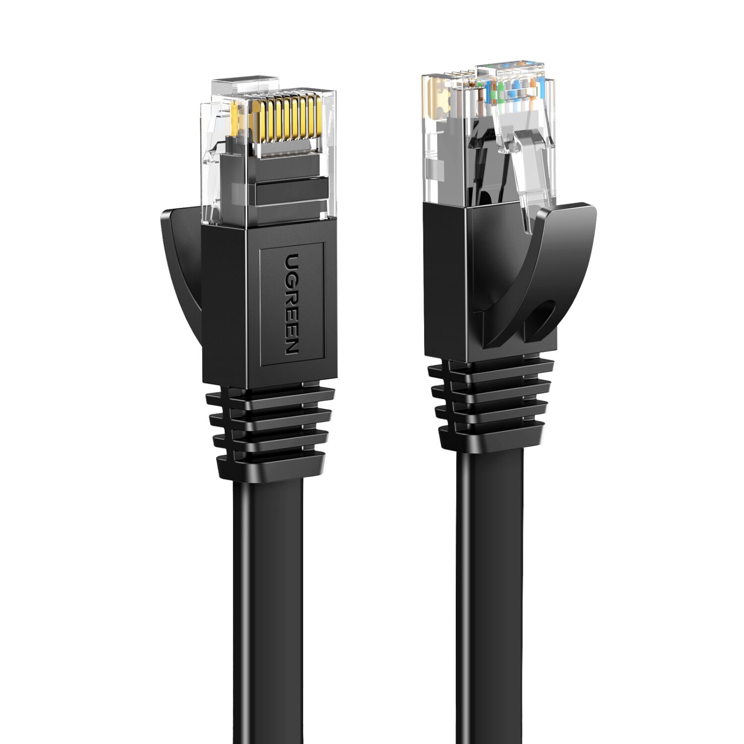 UGREEN NW102 Cat6 U/UTP Flat Ethernet Cable 30m – Black - Image 2