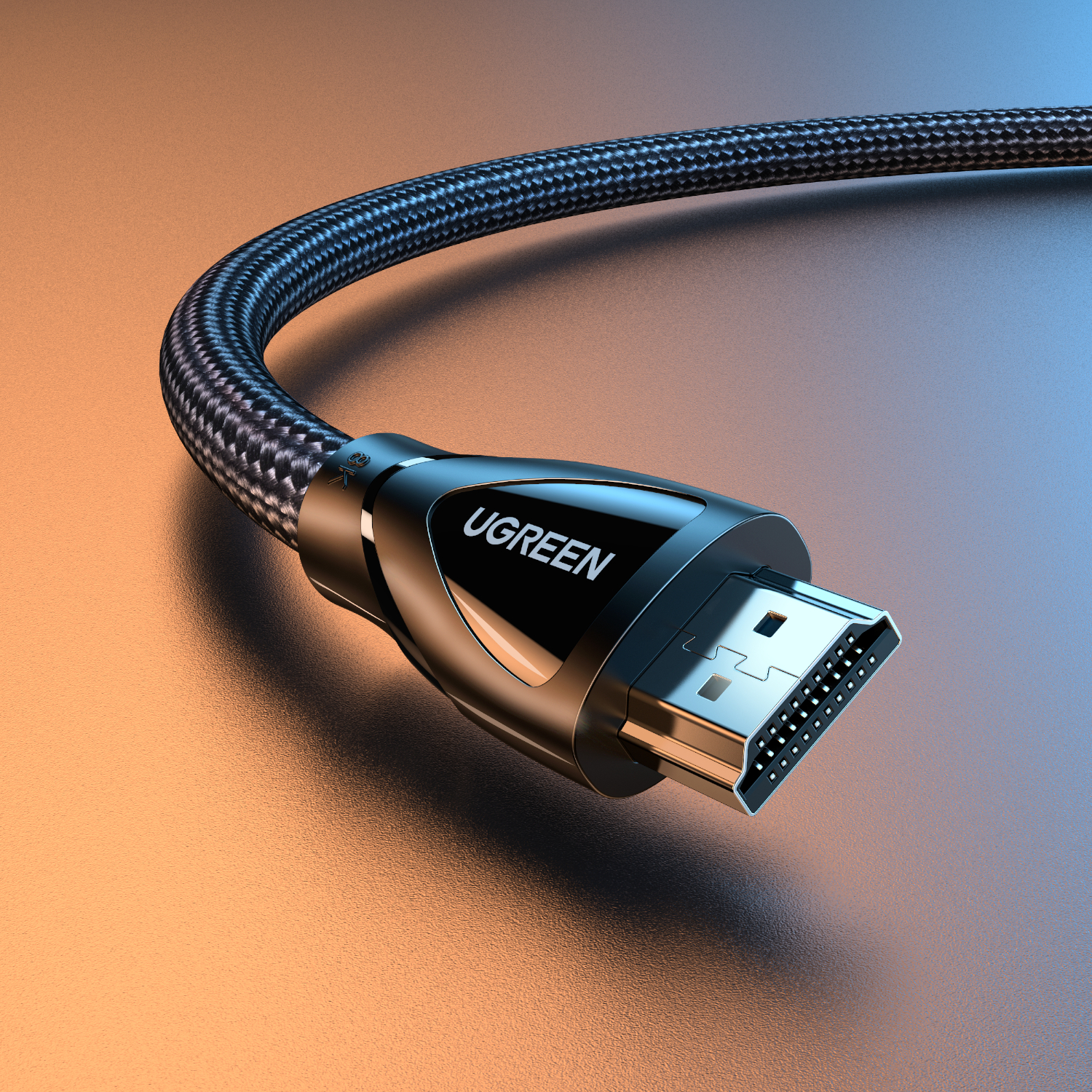 UGREEN HDMI 2.1 Male to Male Cable 2M (8K@60Hz | 4K@120Hz) – Black - Image 2
