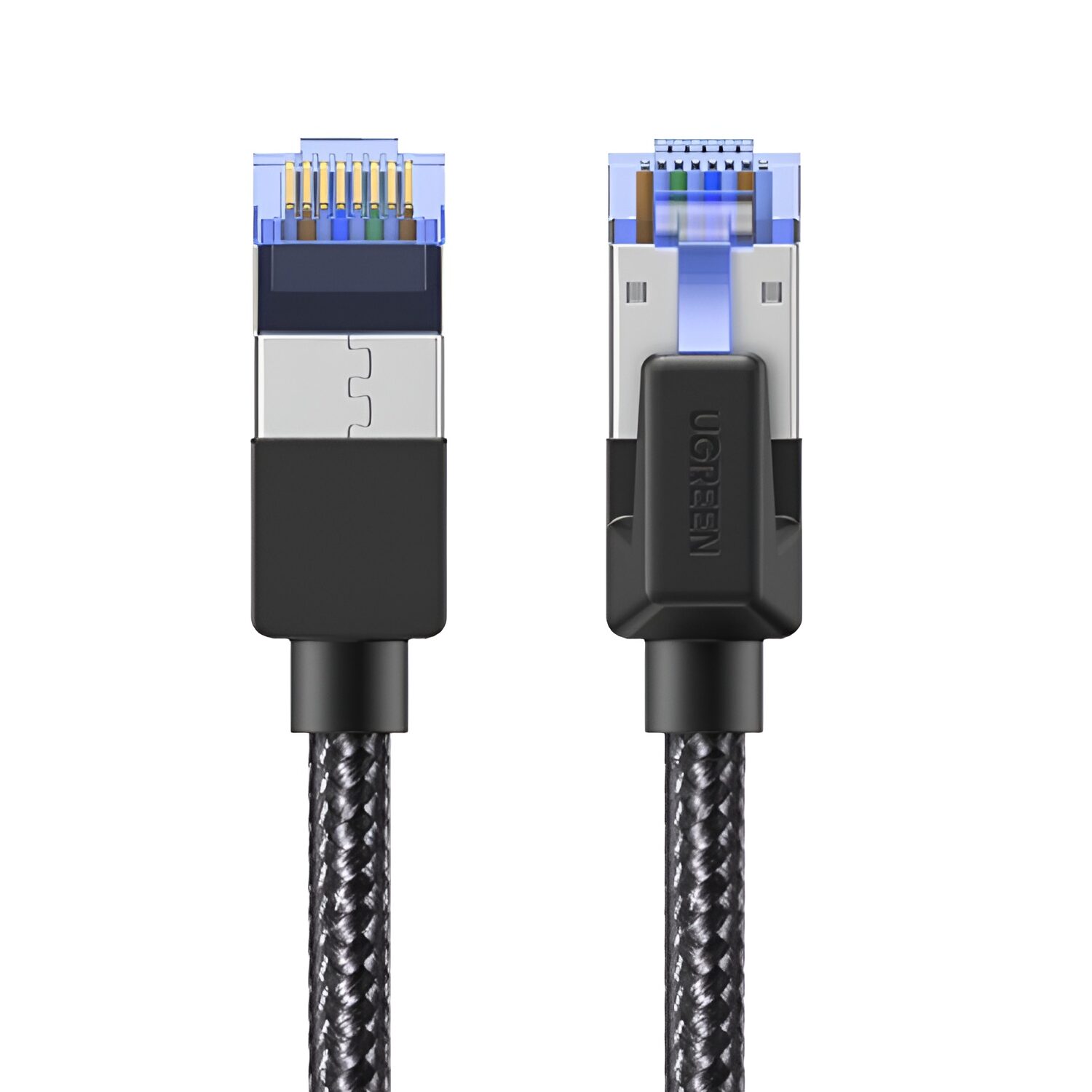 UGREEN Cat8 Nylon Braided Ethernet Cable – 40Gbps with Modular Plugs – 5m - Image 2